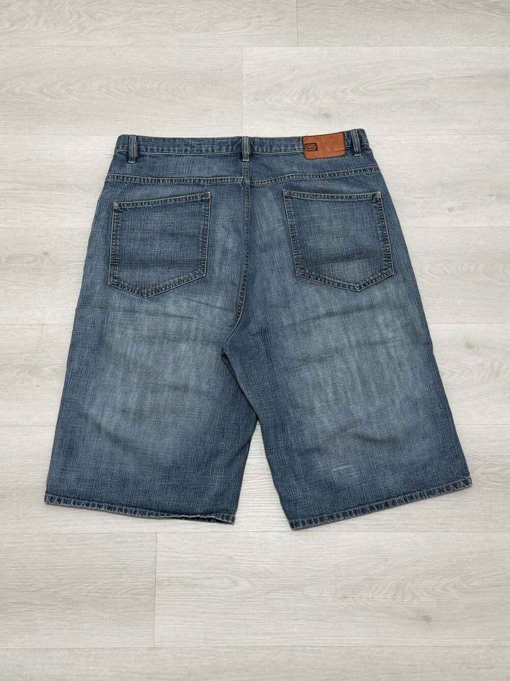 Ecko Unltd Denim Foundry Baggy 5-Pocket Denim Shorts Jorts Size 38